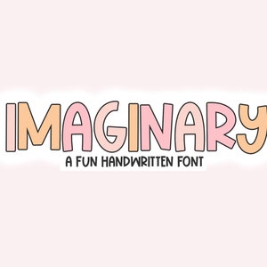 Fuente imaginaria - Fuente manuscrita, Fuentes Cricut, Fuentes para artesanos, Fuentes Procreate, Fuentes para Cricut, Fuente burbujeante, Fuente linda