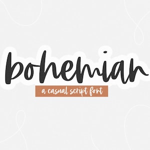 Fuente Boho - Fuente de escritura manuscrita, Fuentes Cricut, Fuentes de granja, Fuentes para Cricut, Fuente de pincel, Fuente cursiva, Fuentes de boda