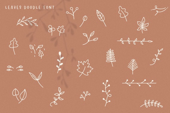 Falling Leaves Font - Script & Print Handwritten Font TRIO, Fonts