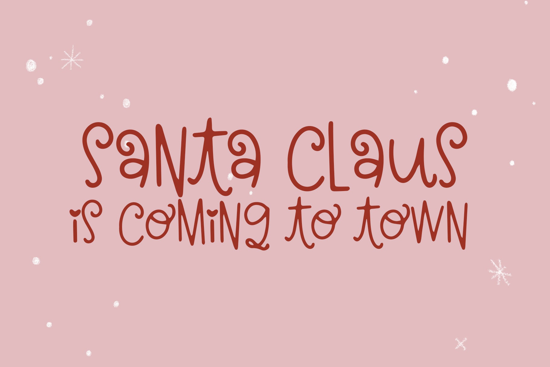 Christmas Kisses Font Christmas Font Holiday Font Fonts  Etsy