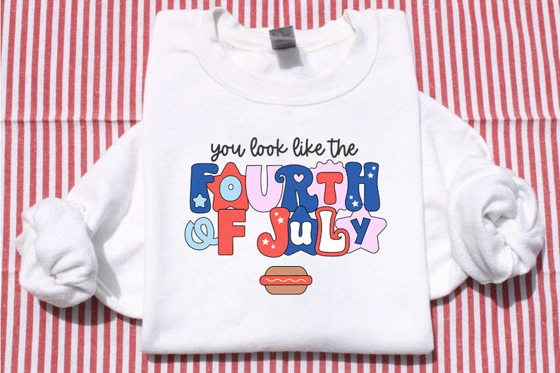 Fourth of July Alphabet Set - PNG Retro Letters, SVG Patriotic Letters ...