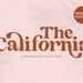 The California Serif Font - Modern Font, Boho Font, Swash Font, Fonts for Cricut, Bohemian Fonts, Cricut Fonts, Logo Font, Handwritten Font