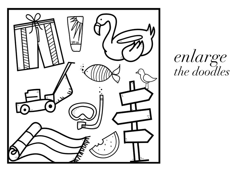 Summer Break - A Hand-drawn Doodle Font - Summer Doodles - TTF - Etsy
