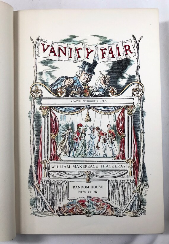 1958 Vanity Fair By William Makepeace Thackeray Hardcover Etsy