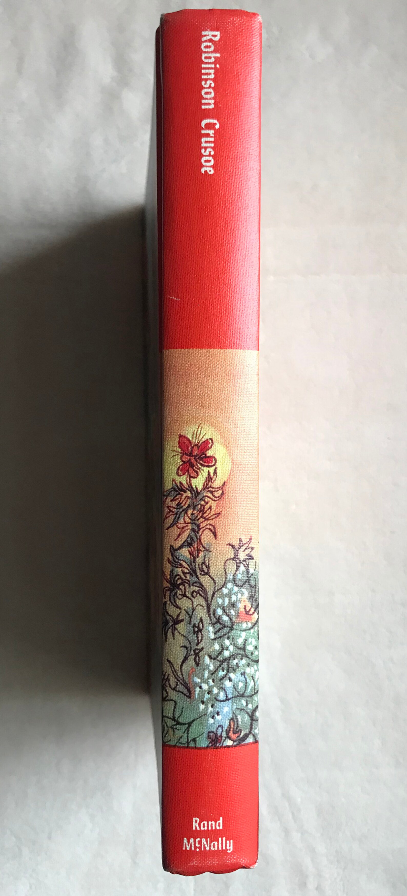 1955 Robinson Crusoe by Daniel Defoe Color Illustrated Hardcover Novel ...
