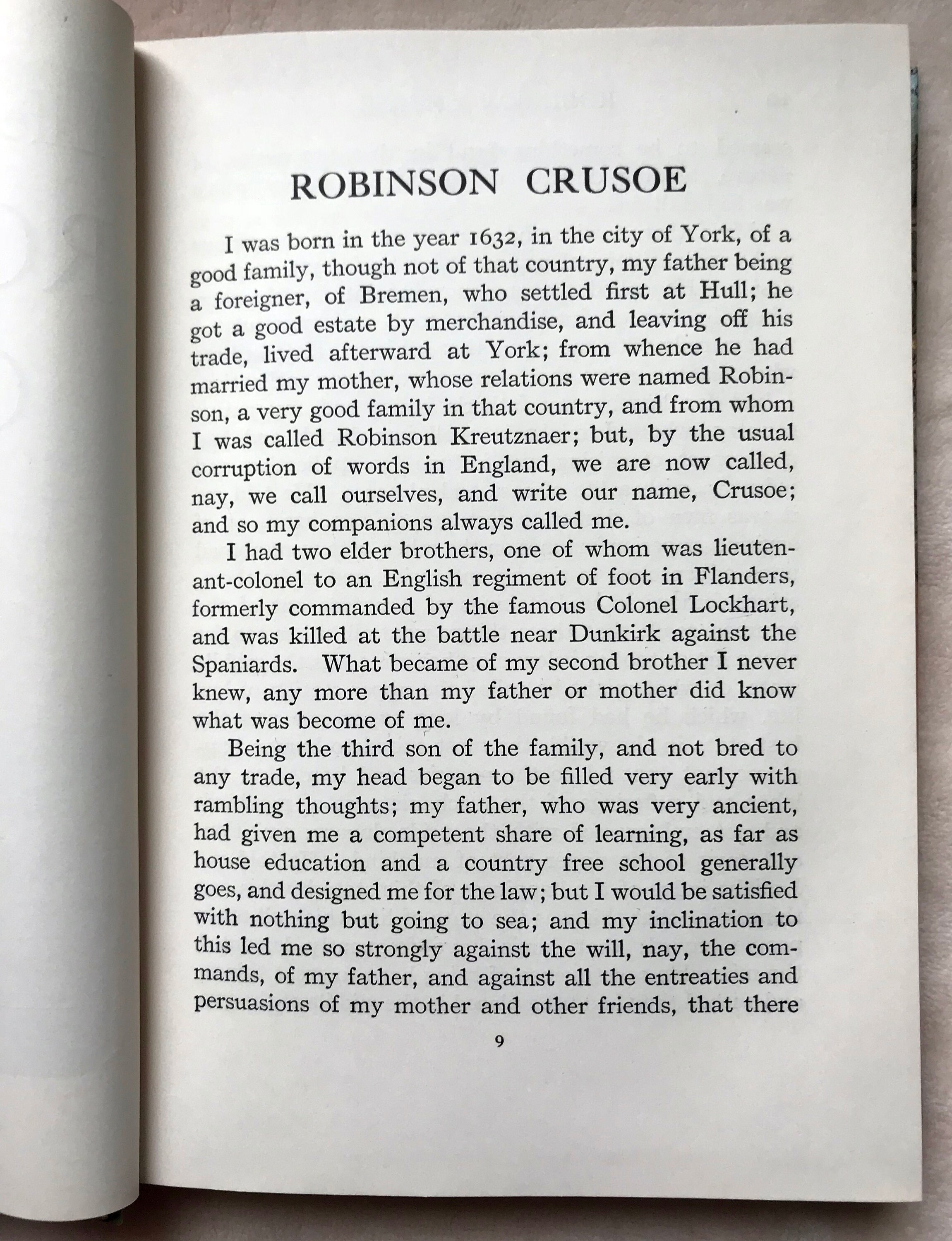 1955 Robinson Crusoe by Daniel Defoe Color Illustrated Hardcover Novel ...
