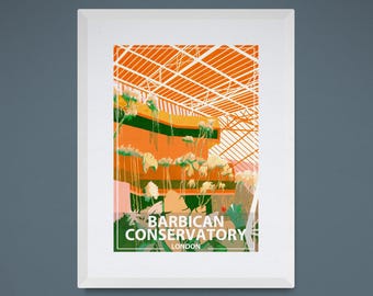 Barbican Conservatoire Kunstdruck: London Architektur Poster