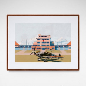 Spitfire, Jersey Airport, Jersey, art print,