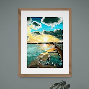 Bel Royal, St Aubins. Jersey, art print,
