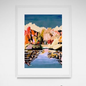 Dulwich Park, London, Dulwich Village, art print, original painting,