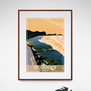 St Ouen´s Bay, Trikot, Kunstdruck, Poster,
