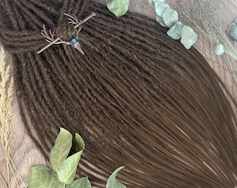 Brown Synthetic Dreadlock Extensions: Crochet SE or DE Faux Locs