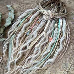 Ombre Synthetic Dreadlock Extensions: Light Brown, Blonde, Blue, Pink Wavy Dreads
