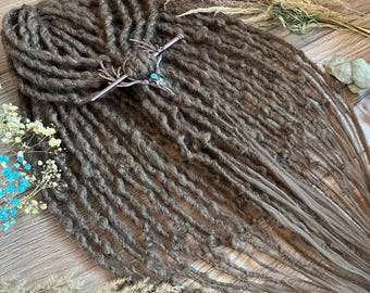 Brown Crochet Synthetic Dreads: Natural Look Dreadlock Extensions