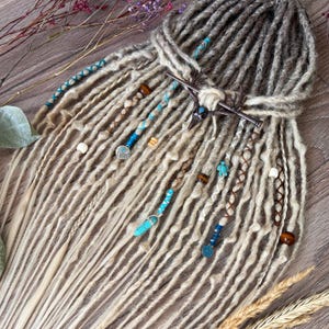 Ombre Light Brown to Blonde Synthetic Dreads: Crochet Dreadlock Extensions