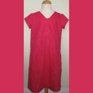 Hot Pink Linen Dress Age 8