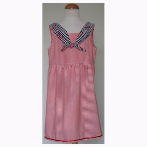 Girls Sailor Dress & Bag Age 7  Anchors Away