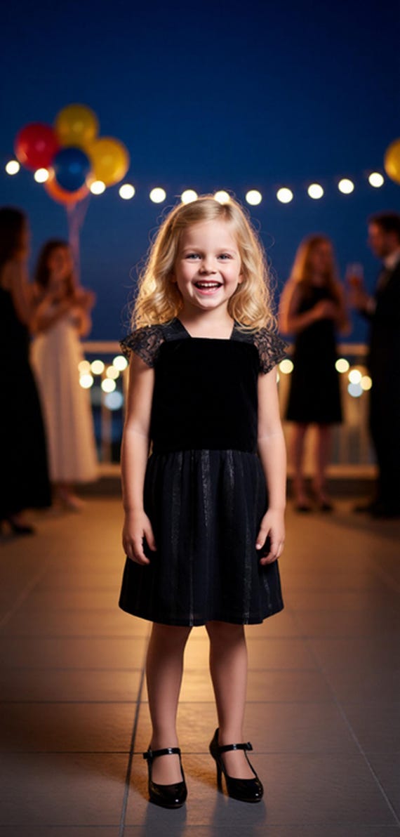 girls black velvet dress Olivia girl dress, christmas girl black velvet dress – MyBabyByMerry main image 1
