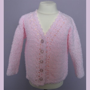 Girls Pink Cardigan Age 3