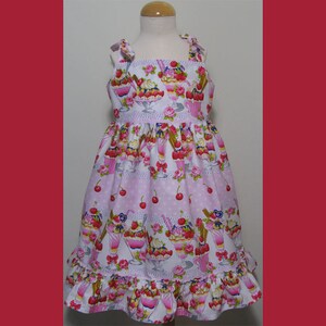 Girls Icecream Print Sundress Age 2  Summer