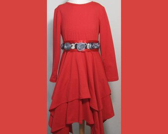 Girls Red Party Dress Age 8  Lets Party