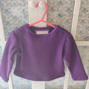 Girls Purple Long Sleeve Top age 1
