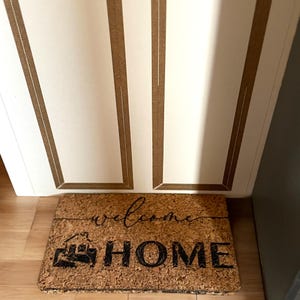 "1:6 Puppenhaus Fußmatte, ""Welcome Home"" Teppich fürs Puppenhaus."