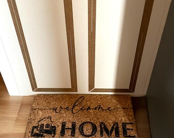 1:6 Dollhouse Doormat, Miniature “Welcome Home” Rug, 1 12 scale Miniature "Home Sweet Home" Floor Mat for Dollhouse