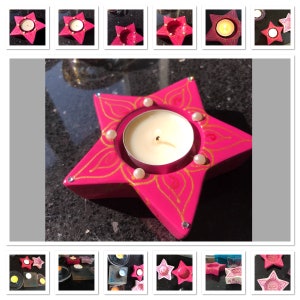Star tealight holder
