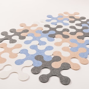 Design puzzle rug light colors Round shape puzzle carpet For home interior soft flooring Interior Decor teppich