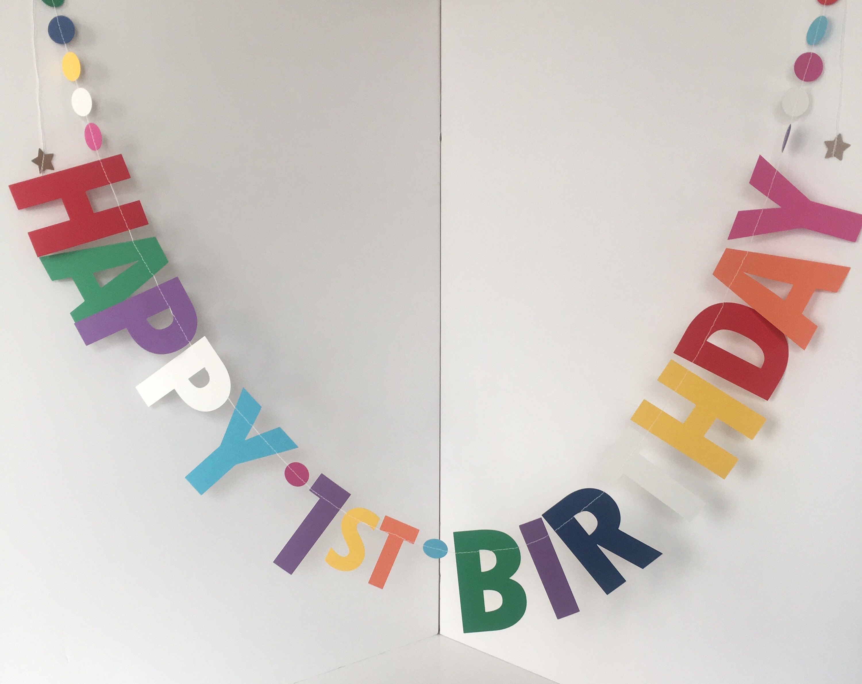 Happy Birthday Garland Personalised Birthday Banner Custom | Etsy