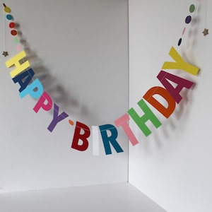 Happy Birthday Garland | Personalised Birthday Banner | Custom Name ...