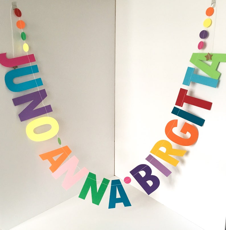 Personalised Name Garland for Nursery Decoration Kids Decor & Etsy