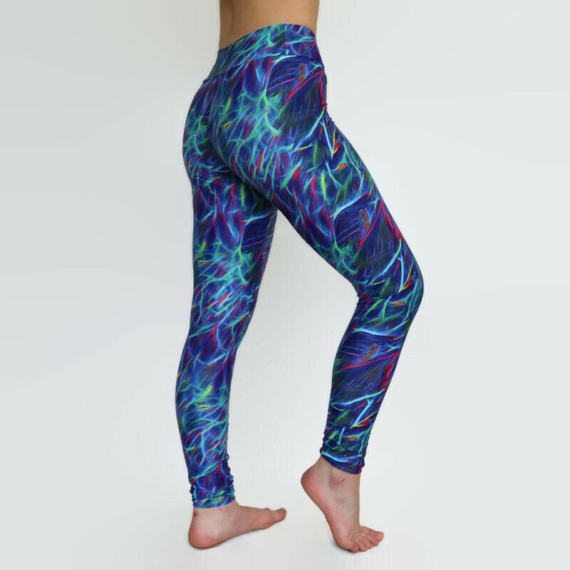 Vortex Print Leggings Funky Leggings 