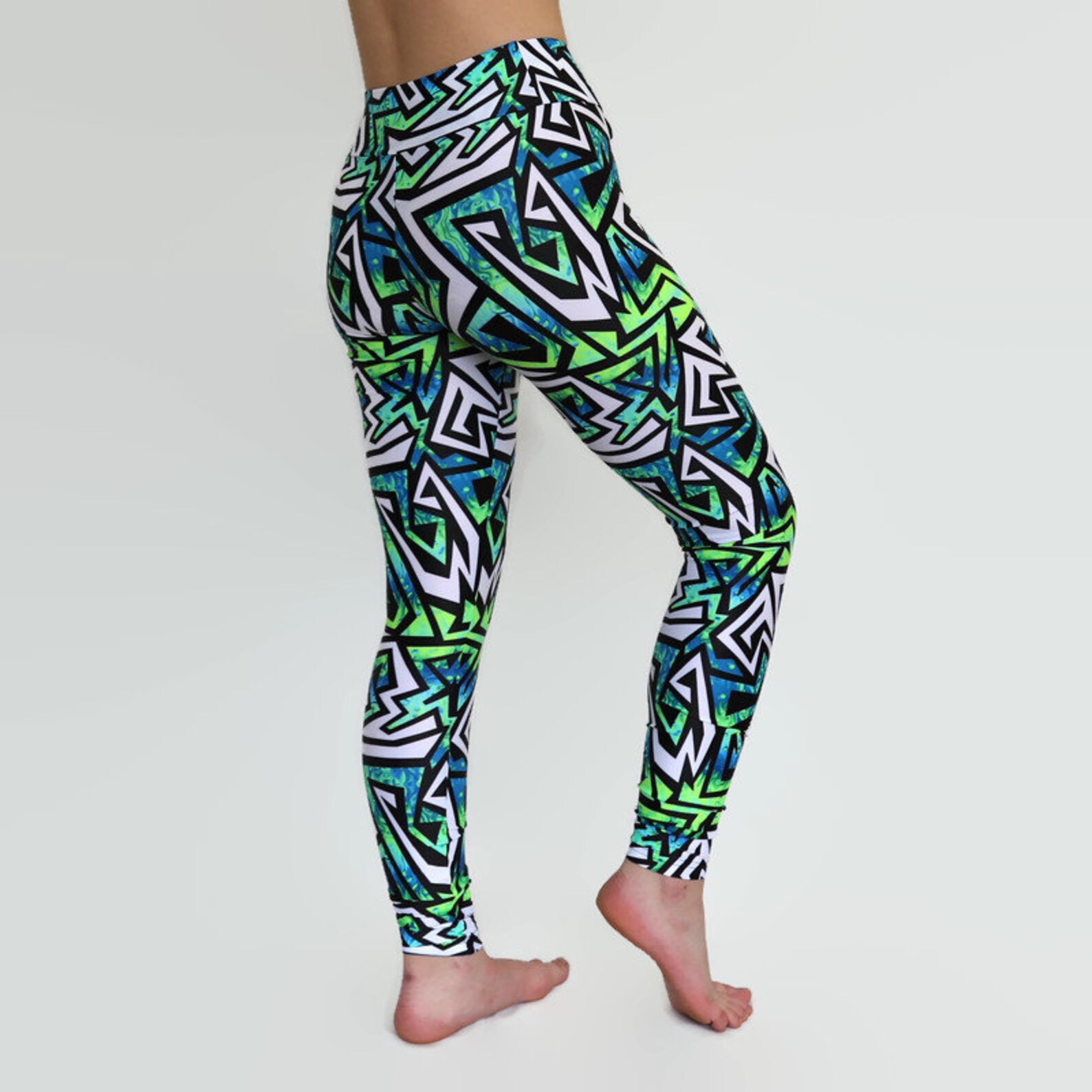 Jazzy Leggings Funky Leggings Sports Leggings Gym Leggings Etsy