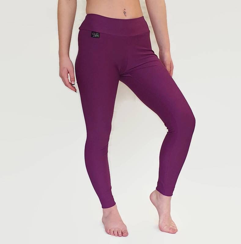 Purple Yoga Leggings - Etsy UK