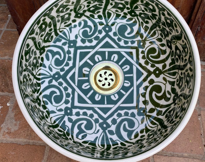 Exquisite Moroccan-inspired Handmade Washbasins: Elevate Your Bathroom with Artisan Craftsmanship