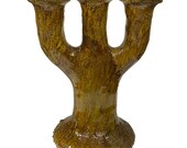 Tamgrout candlestick, Moroccan rustic candlestick, handmade triple candlestick.