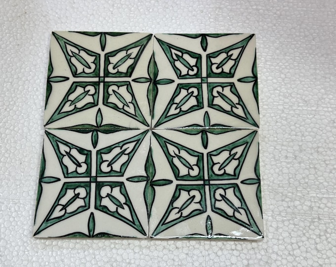 Handmade Moroccan Zellige Tiles – Wall Tiles – Kitchen Backsplash, Bathroom Decor, Authentic Fez Tilework