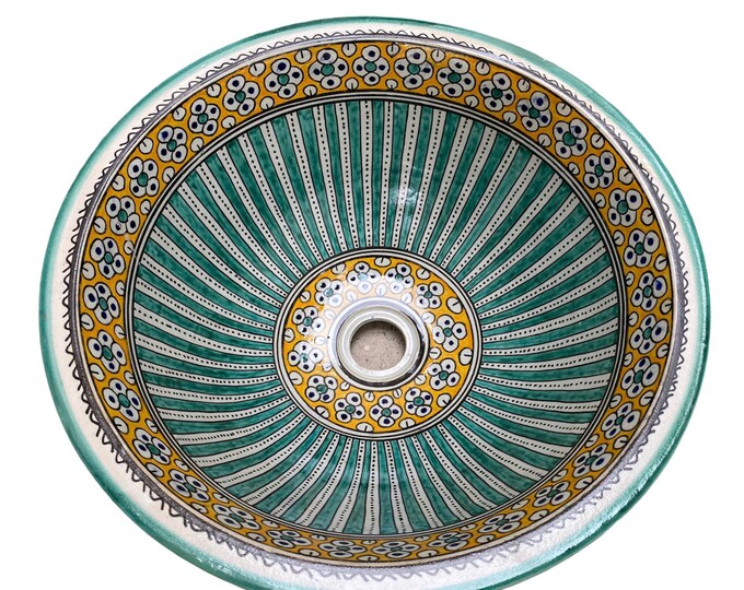 Ceramic sink sink. Moroccan ceramic handmade washbasin, sink