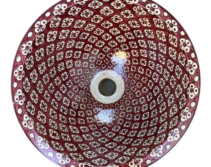Moroccan ceramic sink, handmade and hand painted/ handmade washbasin/ ceramic washbasin/Moroccan washbasin.