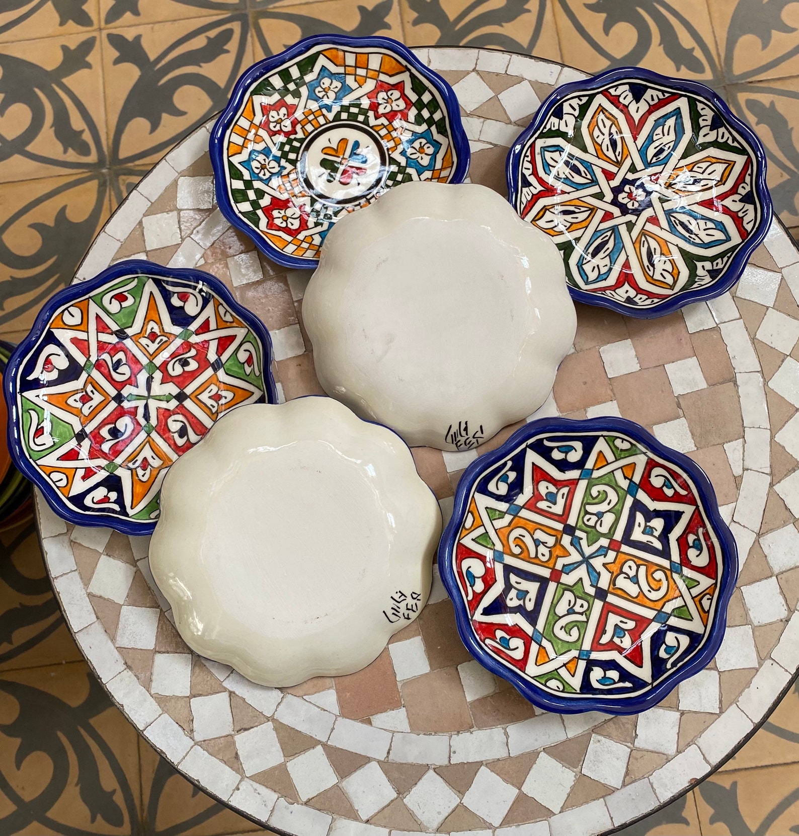 Dessert Plates / Ramekin / Set of 6 Plates Handmade and Etsy