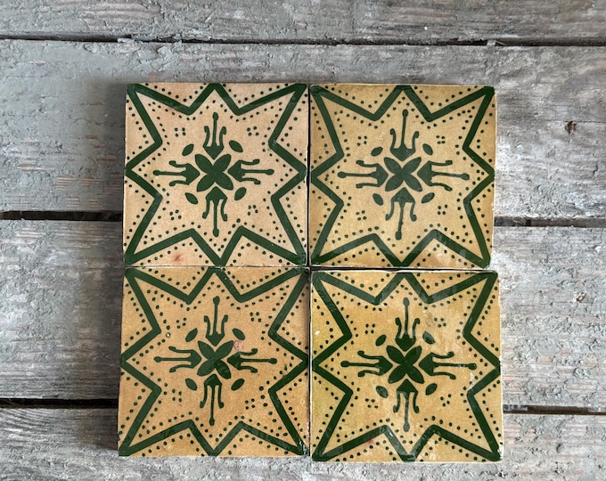 Handmade Moroccan Zellige Tiles – Wall Tiles – Kitchen Backsplash, Bathroom Decor, Authentic Fez Tilework