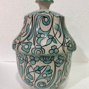 Pot à beurre marocain Jobbana, pot céramique, artisanat maroc, poterie , collection, déco intérieur