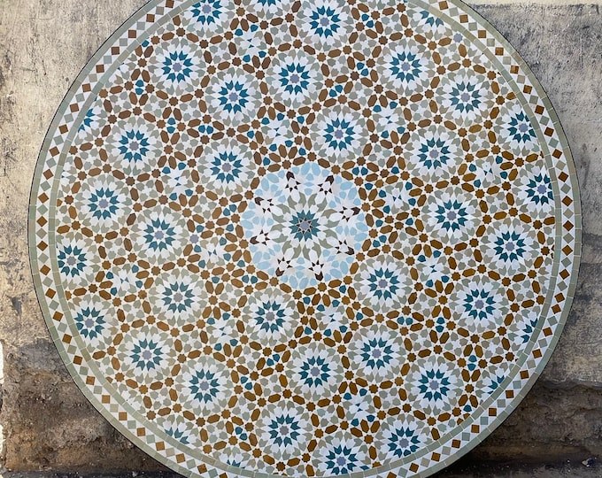 Exquisite Handmade Moroccan Mosaic Table - Artisan Crafted Elegance for Your Home Decor