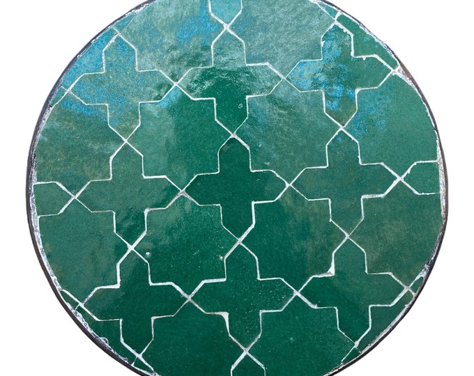 Moroccan mosaic table / mosaic table / handmade mosaic table / mosaic round balcony table