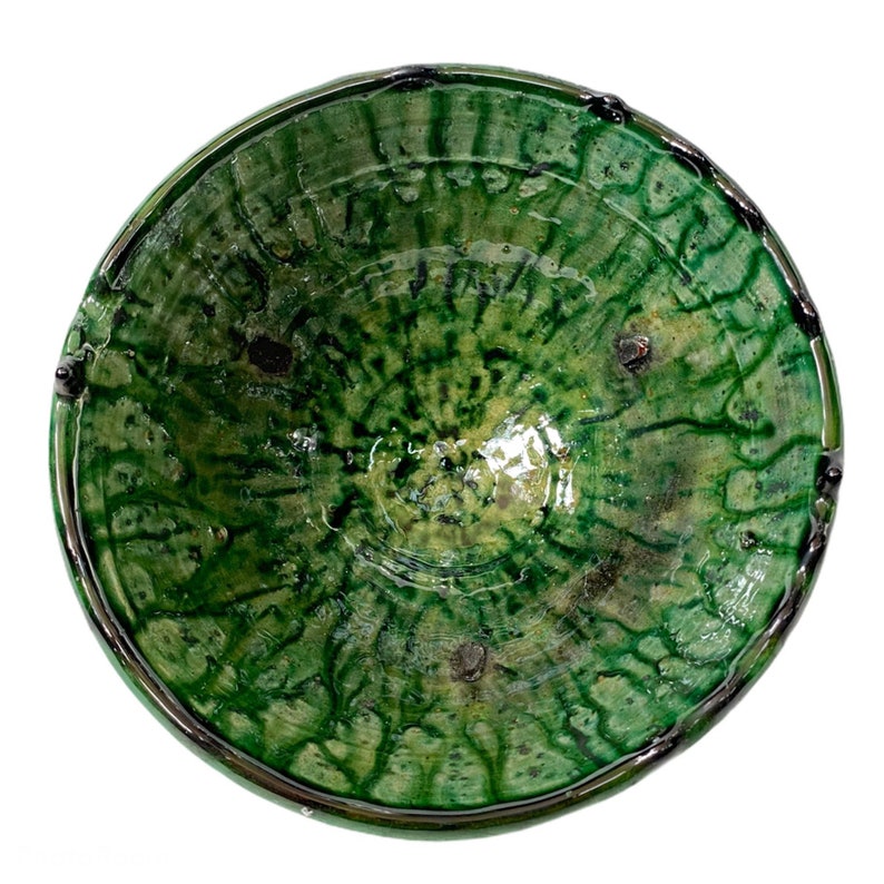 Set of 4 Moroccan rustic pottery bowls / rustic bowls / handmade bowls / Tamgroute bowls image 2