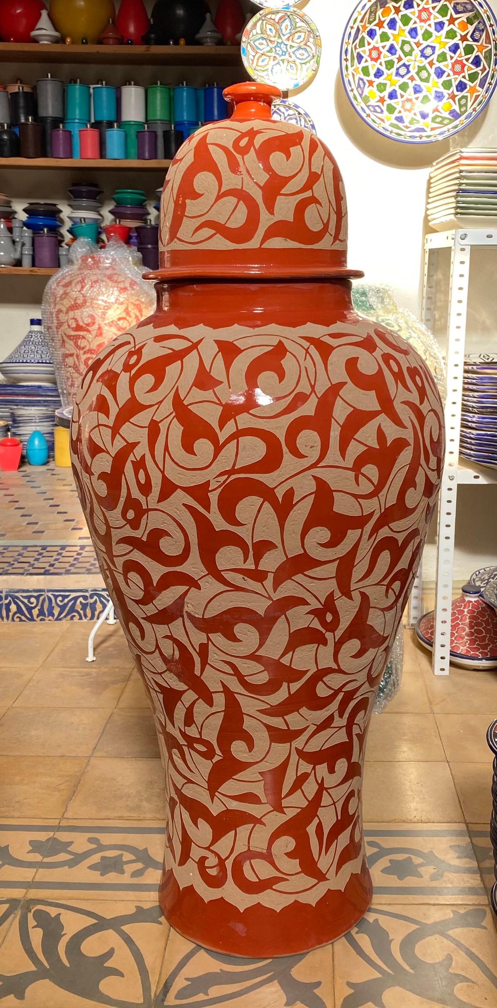 Vase marocain en poterie ciselé à la main et fait main/ vase Etsy France