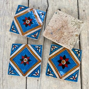 Authentic Handmade Moroccan Tiles: Hand-Painted Elegance Fired in Wood Oven zdjęcie 3