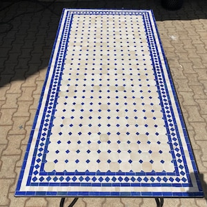 Handcrafted Moroccan Mosaic Table - Boho Chic Furniture - Patio Decor - Colorful Side Table - Unique Home Decor - Tile Top Coffee Table.